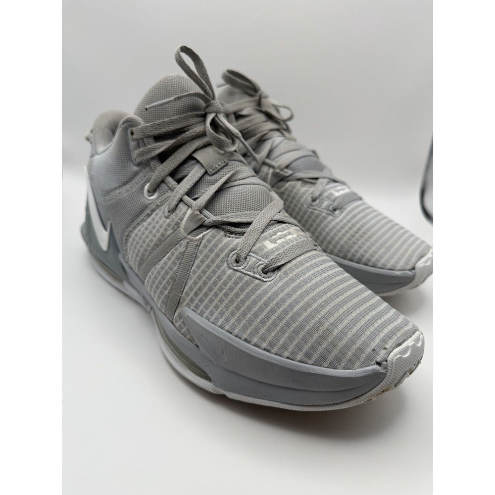 Nike LeBron Witness 7 Basketball Shoes Men's Size 11 Wolf Grey White DZ3299-002
